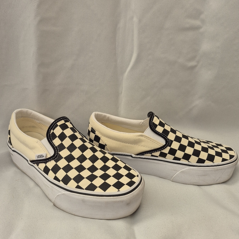 Vans Checkerboard platform Slip-On Sneakers